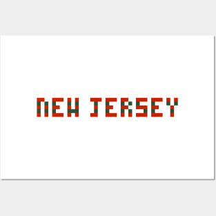 Pixel Hockey State New Jersey 2018 3rd Jersey Posters and Art